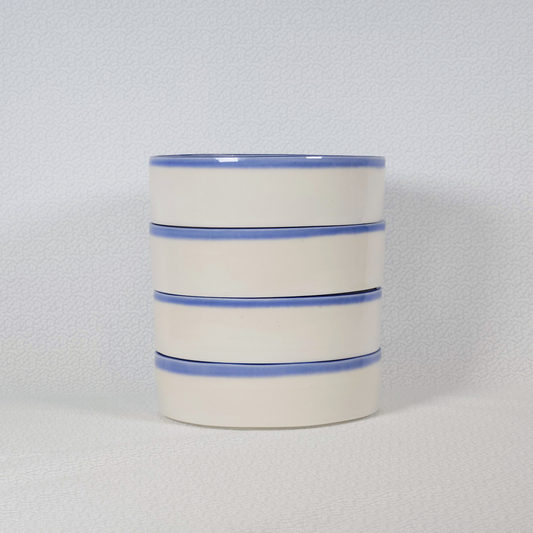 Blue rimmed bowl