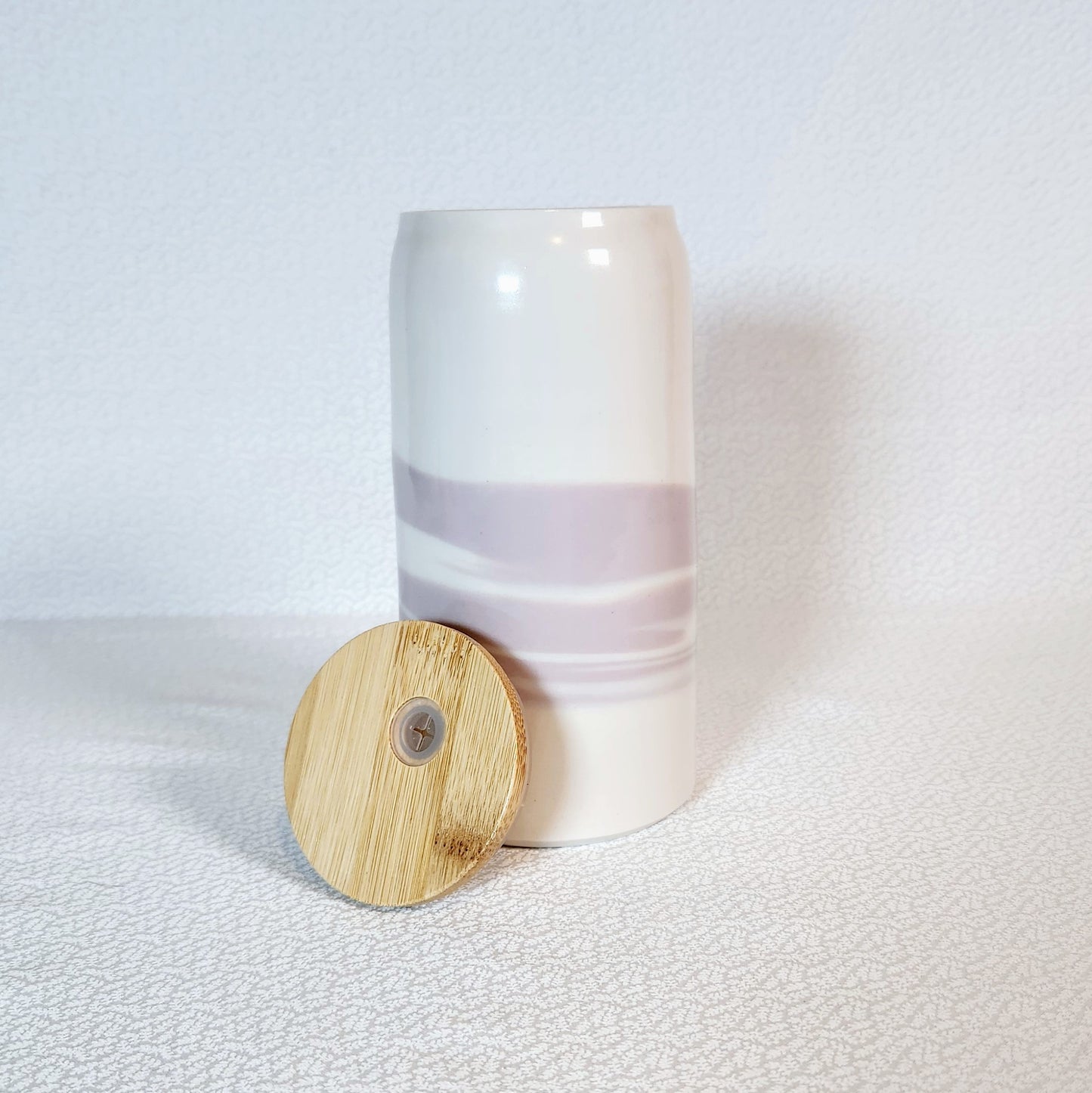 Tumbler with bamboo lid