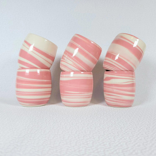 Pink marbled cup